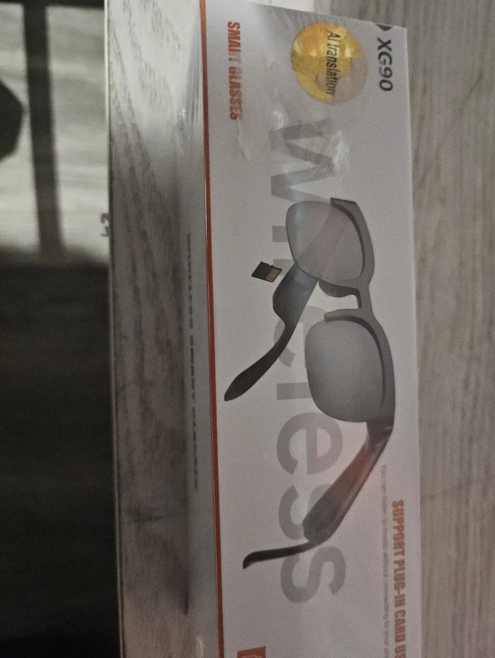 Smart Glasses in White Retail Box